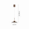Lampa wisząca PURE MOON Brązowy LED 2700K 2191-97 Paul Neuhause