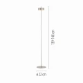 Lampa podłogowa Q-ROTATE Srebrny LED 2700-5000K 324-95 Paul Neuhause
