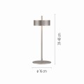 Lampa stołowa Q-ROTATE Srebrny LED 2700-5000K 4324-95 Paul Neuhause