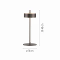 Lampa stołowa Q-ROTATE Brązowa LED 2700-5000K 4324-34 Paul Neuhause