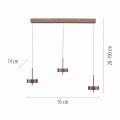 Lampa wisząca Q-ROTATE Brązowy LED 2700-5000K 2248-34 Paul Neuhause