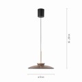 Lampa wisząca PURE E-MOON Brązowy LED 2700-5000K 2195-97 Paul Neuhause