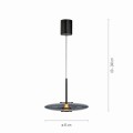Lampa wisząca PURE E-VITRUM Szary LED 2700-5700 2084-15 Paul Neuhause