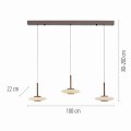 Lampa wisząca PURE VITRUM Brązowy LED 2700K 2083-34 Paul Neuhause
