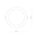 Oprawa wpuszczana IP44 CL KOS LED 24W, 4000K WHITE biała 	8774 Nowodvorski Lighting