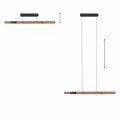 Lampa wisząca PURE MOTO-RISE Naturalne drewno LED 2700-5000K 2545-79 Paul Neuhause