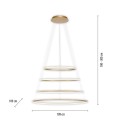 Lampa wisząca TESSARA 2124-60 Paul Neuhaus