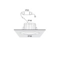 Oprawa wpuszczana LED IP44/IP20 CL KEA LED 40W, 3000K WHITE 8768 Nowodvorski Lighting