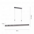 Lampa wisząca PURE MOTO Szary LED 2700-5000K 2525-15 Paul Neuhause