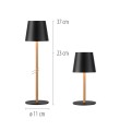 Lampa stołowa EURIA Czarny LED 3000K 19250-68 Just Light