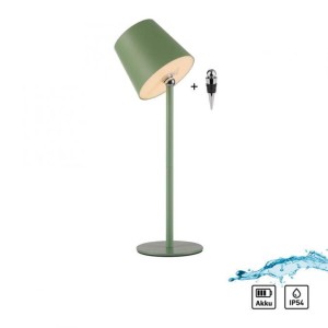 Lampka stołowa BOTERIA zielona LED przenośna ładowana USB 19251-43 Just Light
