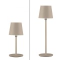 Lampka stołowa BOTERIA piaskowa LED przenośna ładowana USB IP54 19251-39 Just Light