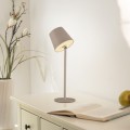 Lampka stołowa BOTERIA piaskowa LED przenośna ładowana USB IP54 19251-39 Just Light