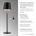 Lampa stołowa BOTERIA Czarny LED 3000K 19251-18 Just Light