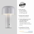 Lampa stołowa AGNES Biały LED 2700-5000K 19190-16 Just Light