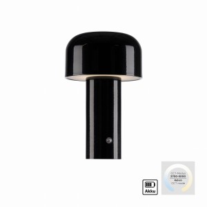 Lampa stołowa AGNES Czarny LED 2700-5000K 19190-18 Just Light