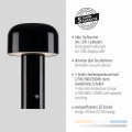Lampa stołowa AGNES Czarny LED 2700-5000K 19190-18 Just Light
