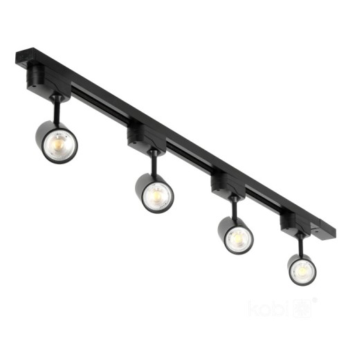  Zestaw szynowy 1-obwodowy NEXTRACK GO 4xGU10 1m 003725 czarny Kobi 