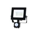 Naświetlacz LED z czujnikiem ruchu 10W 735lm czarny IP54 Kobi LED2B RED 
