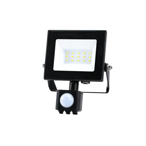 Naświetlacz LED z czujnikiem ruchu 10W 735lm czarny IP54 Kobi LED2B RED 