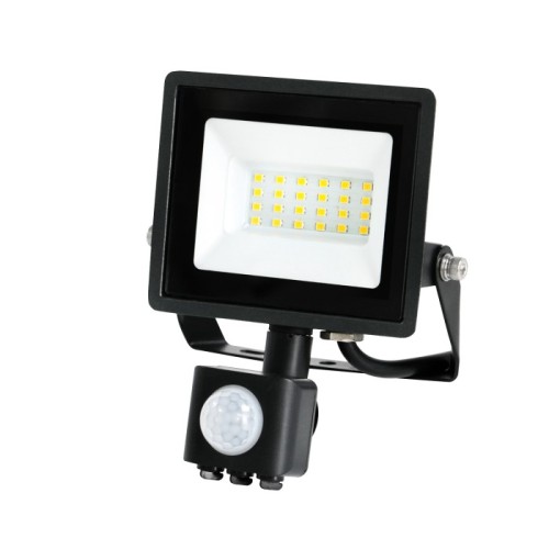 Naświetlacz LED z czujnikiem ruchu 20W barwa neutralna 1620lm czarny IP44 Kobi LED2B RED