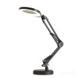 Lampka biurkowa kreślarska z lupą ruchoma LED AURIQ LOUPE 10W zmienna barwa  czarna LED2B Kobi