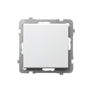 Łącznik jednobiegunowy Biały mat - ŁP-1R/m/75