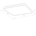 Plafon AGNES SQUARE LED PRO 64W, 4000K 10994 Nowodvorski