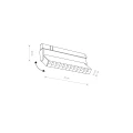 Reflektor LED LVM magnetic FOCUS LED 9W 800lm 3000K 11634 Nowodvorski