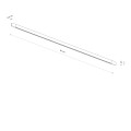 Oprawa liniowa FOCUS OUT LED 6W 3000K 100lm 100° 67cm czarna system niskonapięciowy NANO-LVM 11717 Nowodvorski