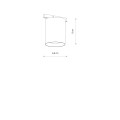 Oprawa MUG LED 7W 3000K 460lm 24° czarna system niskonapięciowy NANO-LVM 11722 Nowodvorski