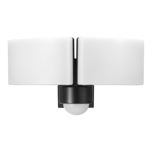 Naświetalcz LED z czujnikiem ruchu oprawa elewazyjna zewnętrzna czarny 2x20W Ip65 regulowana