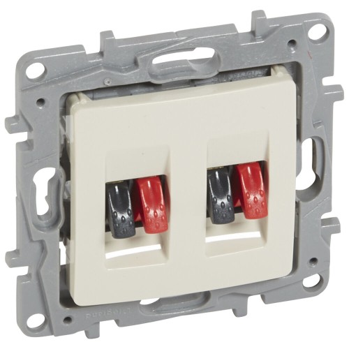 LEGRAND NILOE GNIAZDO GŁOŚNIKOWE PODWÓJNE KREM - 664881