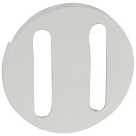 Plakietka bezgłośna podwójna biała 068018 Legrand