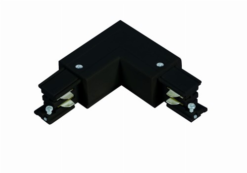 Łącznik L 3F  prawy czarny do szynoprzewodów Light Prestige