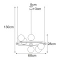 Lampa wisząca K-5700 z serii TESORO Kaja Lighting