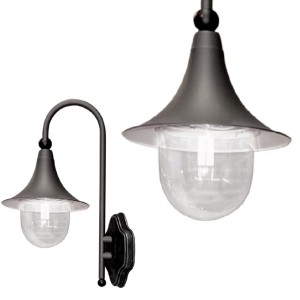 Kinkiet zewnętrzny K-8130 czarna z serii BOSTON | KAJA