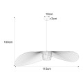 Lampa wisząca KAPELUSZ źródło światła E27 KP-21 CZARNY KAJA Lighting