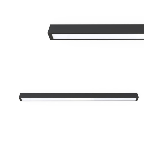 Lampa sufitowa STRAIGHT LED BLACK 120 czarna ze stali lakierowanej Nowodvorski Lighting