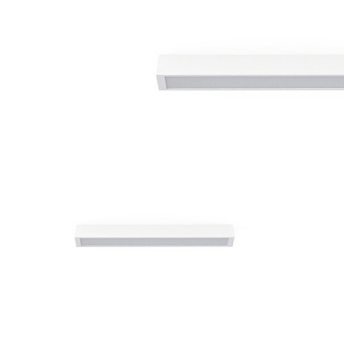 Prosta, podłużna lampa sufitowa STRAIGHT LED WHITE 60 na świetlówkę Nowodvorski Lighting