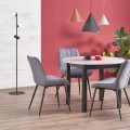 Lampa podłogowa z 2 białymi kloszami i czarnym reflektorkiem VOX 16063 TK Lighting