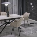 Lampa podłogowa z 2 białymi kloszami i czarnym reflektorkiem VOX 16063 TK Lighting