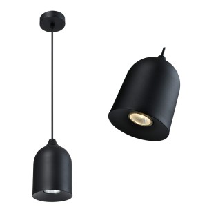 Metalowa lampa wisząca Nilo czarna 1xGU10 LP-0110/1P BK Light Prestige