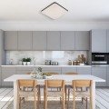 Plafon BABILON kwadratowy średni czarny 4000K barwa neutralna LP-335/1C M 4BK square Light Prestige