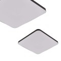 Plafon BABILON kwadratowy średni czarny 4000K barwa neutralna LP-335/1C M 4BK square Light Prestige
