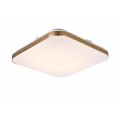 Plafon LED Babilon kwadratowy średni 4000K złoty LP-335/1C M 4GD square Light Prestige