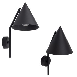 Kinkiet ścienny CONO E27  Czarny - klosz stal lakierowana 10041 TK Lighting