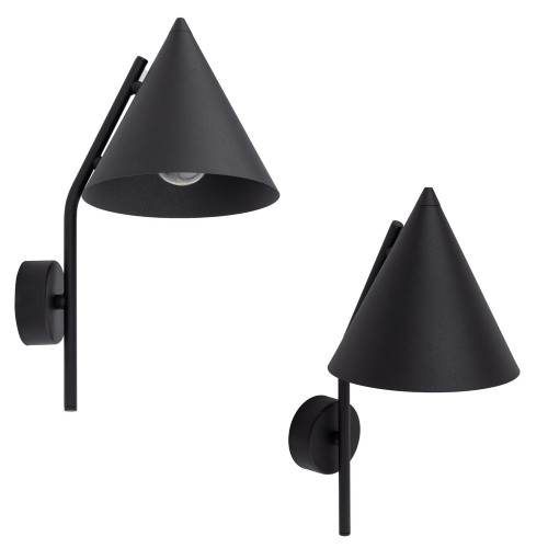 Kinkiet ścienny CONO E27  Czarny - klosz stal lakierowana 10041 TK Lighting