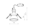 Oczko podtynkowe GU10 CUP Biały 10788 Nowodvorski Lighting