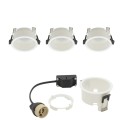 Oczko podtynkowe GU10 CUP 3 PC SET Biały – 3 szt. 10793 Nowodvorski Lighting